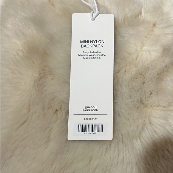 BAGGU snakeskin Patterned Mini Backpack NWT - Picture 2 of 5